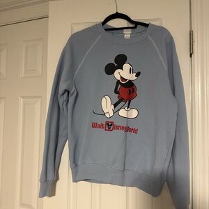 Disney Mickey Mouse Light Blue Crewneck Sweater